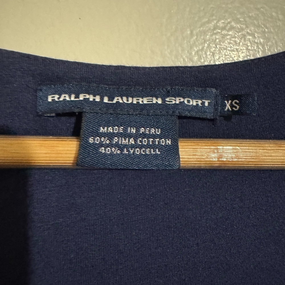 Ralph Lauren Sport Navy Blue Sleeveless Wrap Dress XS - Picture 3 of 5
